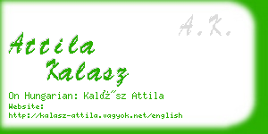 attila kalasz business card